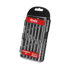 ست 12 عددی پیچ گوشتی ساعتی دسته فلزیRH2713-RONIX